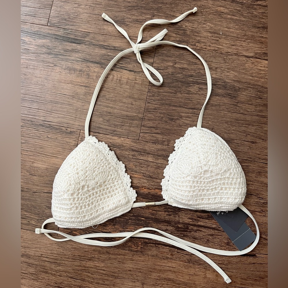 Abercrombie and Fitch Crochet Bikini Top, Women’s S